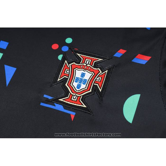 Tracksuit Portugal Short Sleeve 2024-2025 Black - Shorts